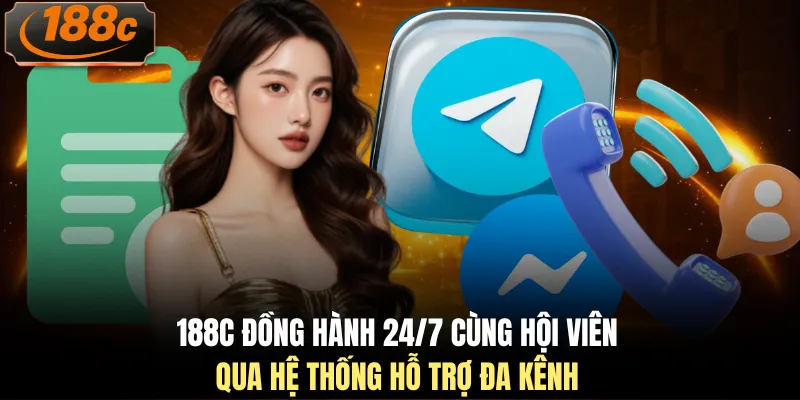 188c đồng hành 24/7 cùng hội viên qua hệ thống hỗ trợ đa kênh 