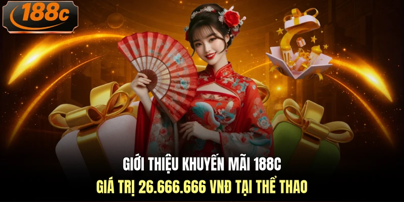 Giới thiệu khuyến mãi 188c giá trị 26.666.666 VNĐ tại thể thao